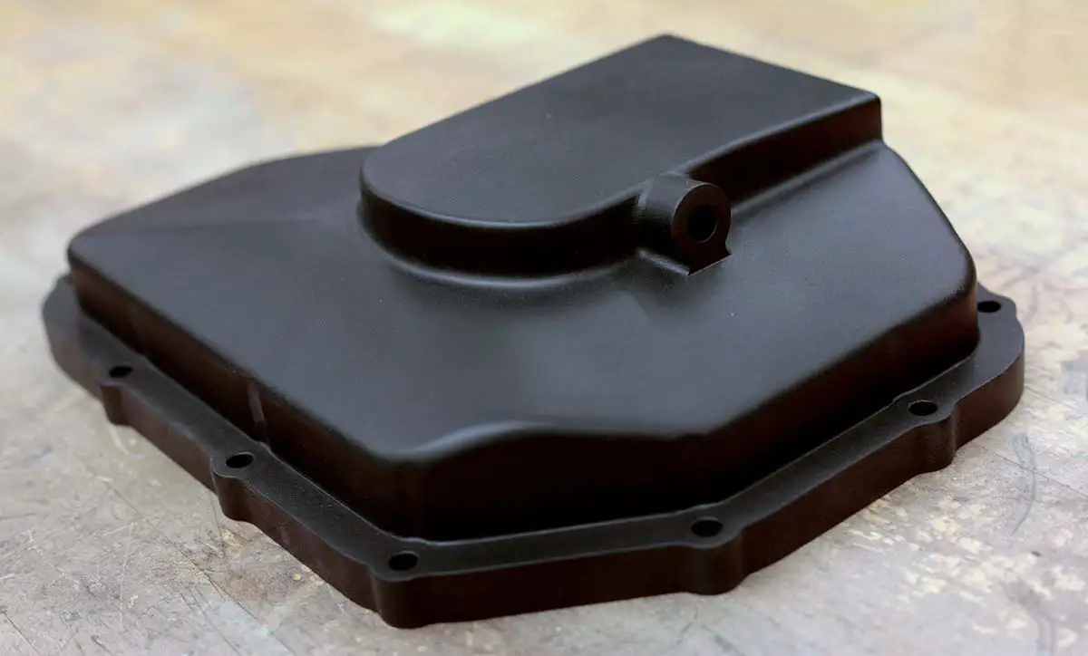 3D printed oil pan in Windform SP, University of Victoria’s Formula SAE race car 2019 version