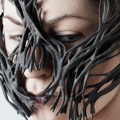 Maschere customizzate in stampa 3D da design generativo