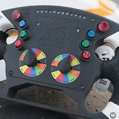 3D-printed fully functional Formula SAE steering wheel
