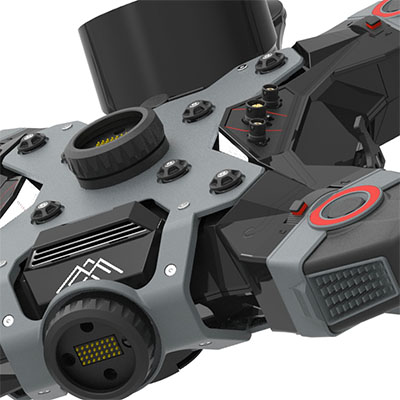 3D-printed functional parts for modular professional drone