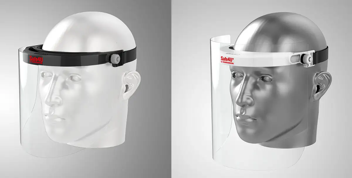 Windform® 3D printed visor frame for Made in Italy protective face shields