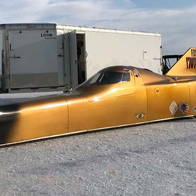 3D-printed NACA duct for record-setting Bonneville Streamliner