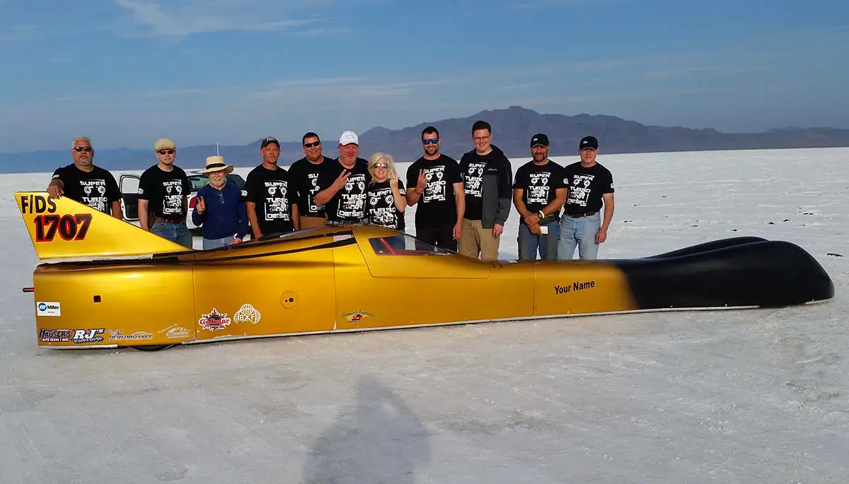 Team Photo at the End of Record Run