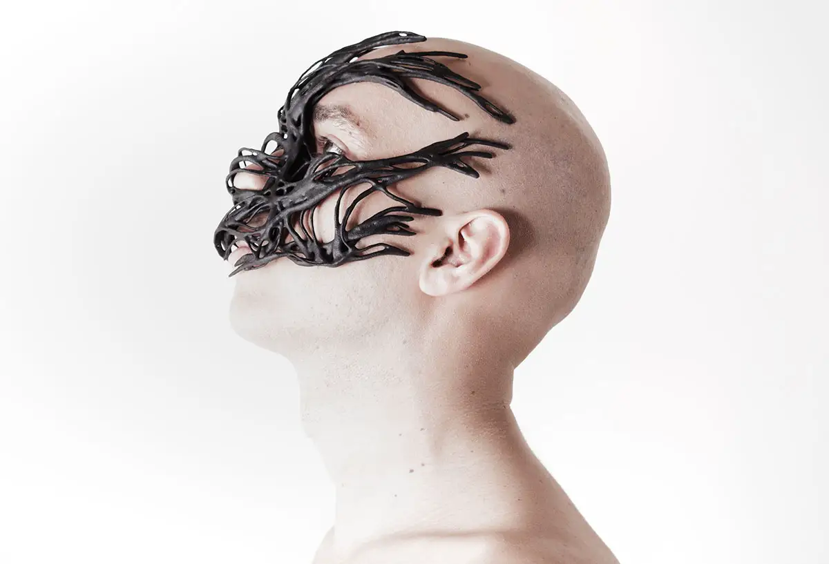 3D printed Collagene masks manufactured using Powder Bed Fusion with polymers (SLS technology) and Windform® LX 2.0